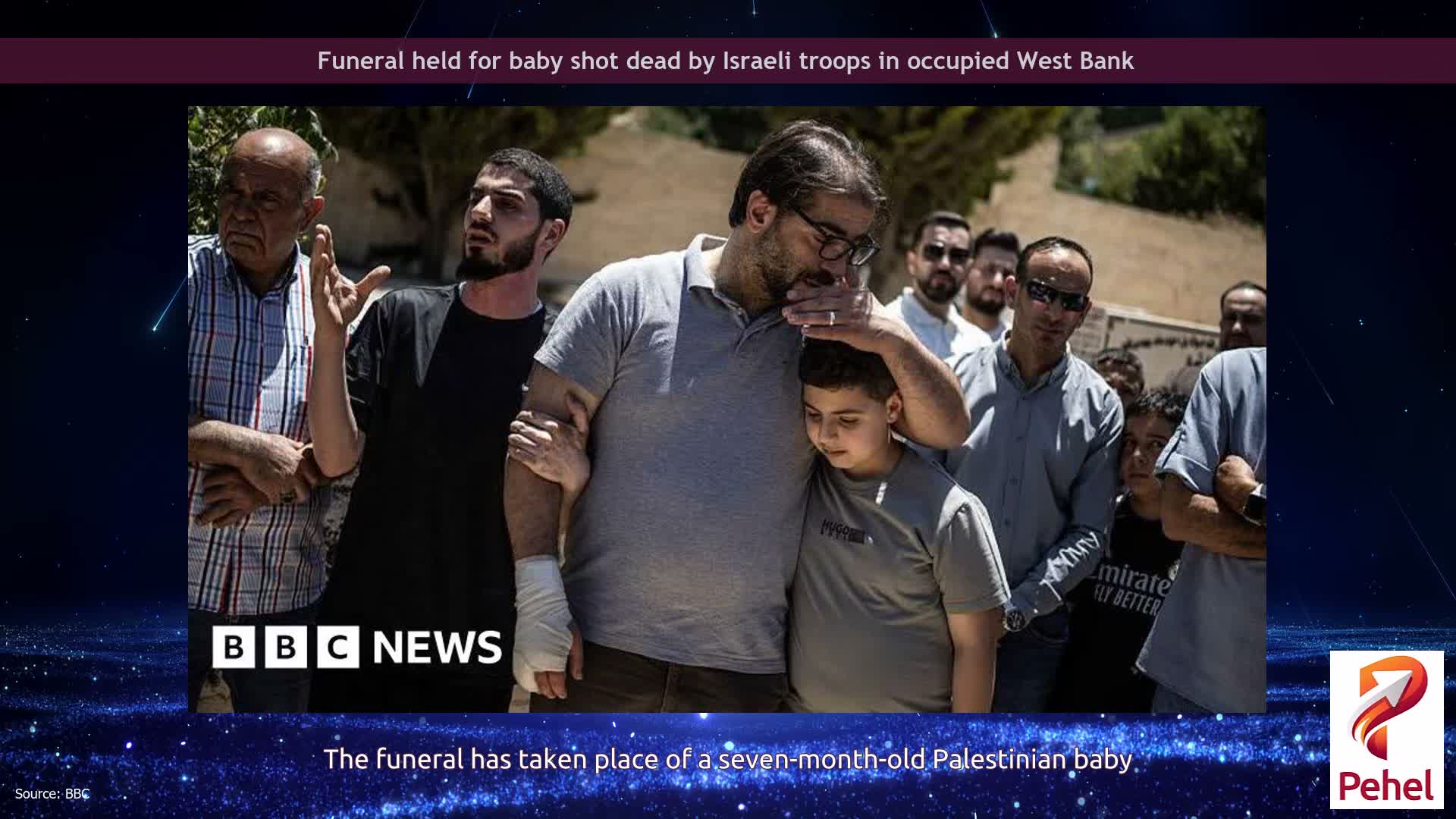 Funeral held for baby shot dead by Israeli troops in occupied West Bank