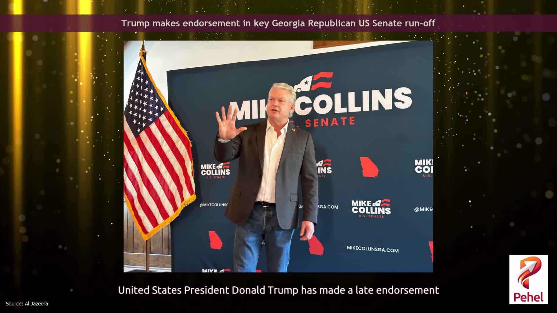 Trump makes endorsement in key Georgia Republican US Senate run-off