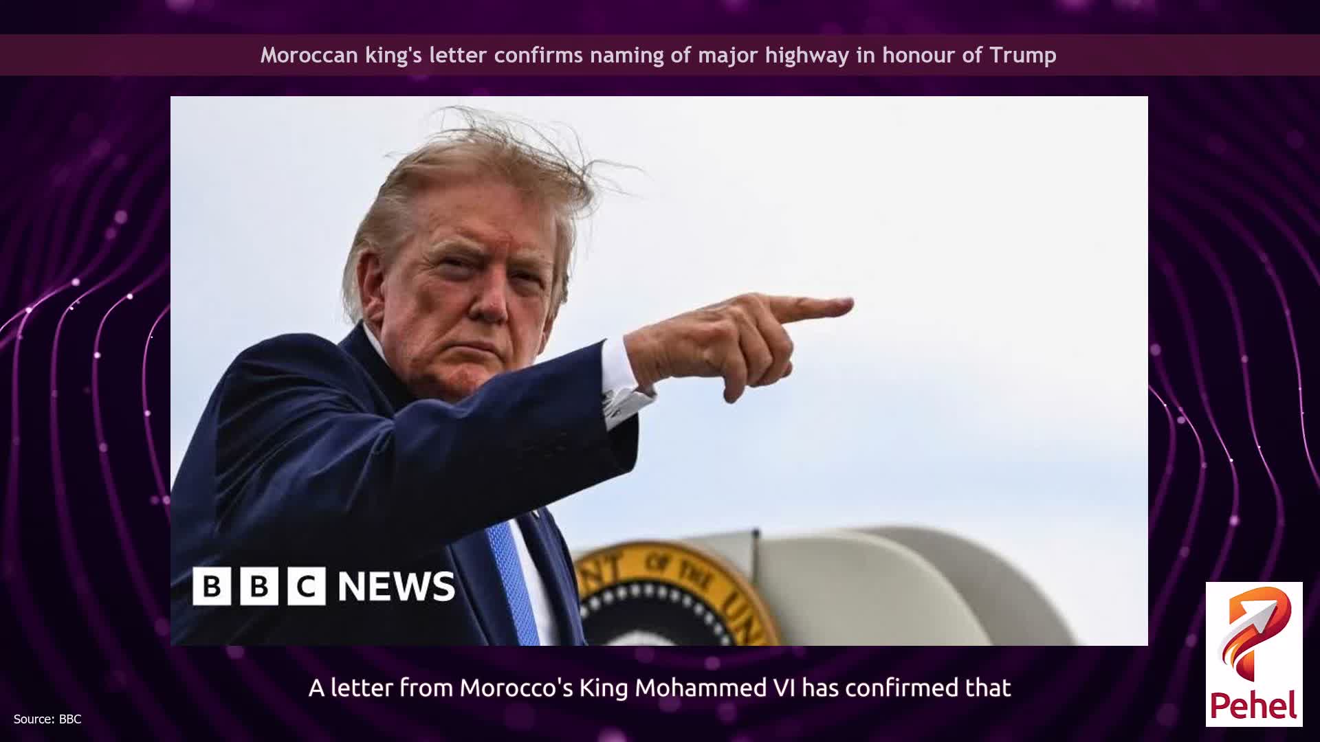 Moroccan king's letter confirms naming of major highway in honour of Trump