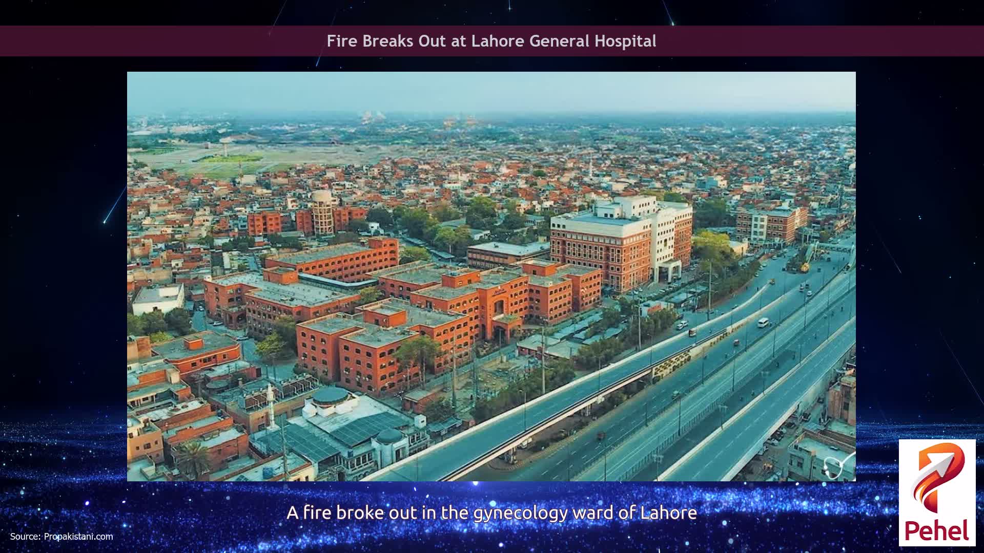 Fire Breaks Out at Lahore General Hospital