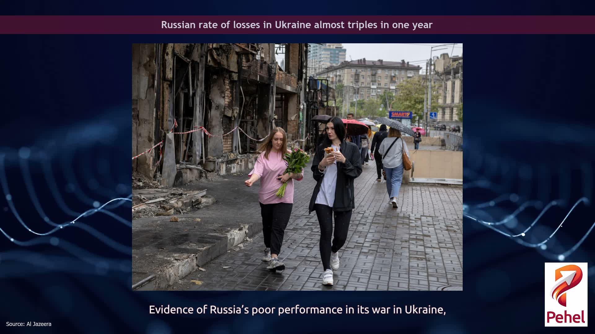 Russian rate of losses in Ukraine almost triples in one year