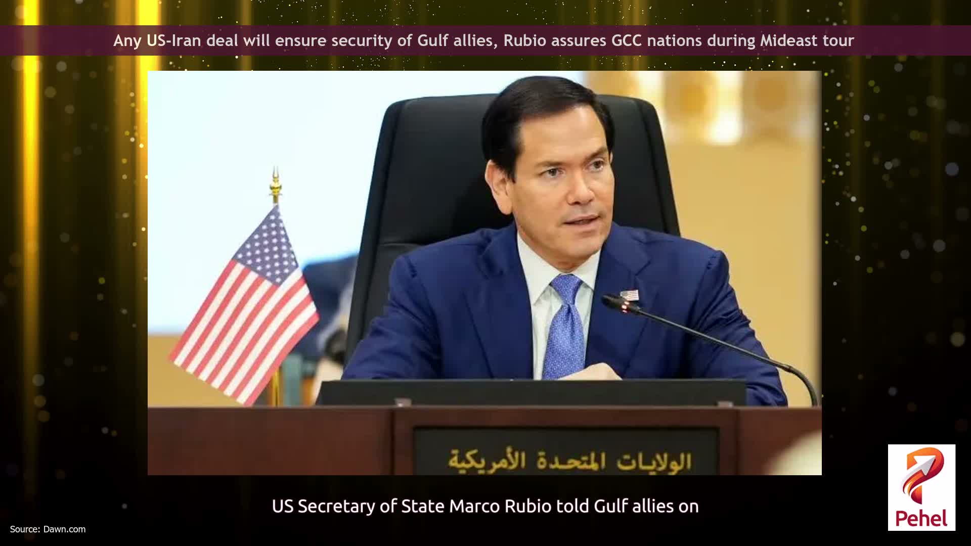 Any US-Iran deal will ensure security of Gulf allies, Rubio assures GCC nations during Mideast tour