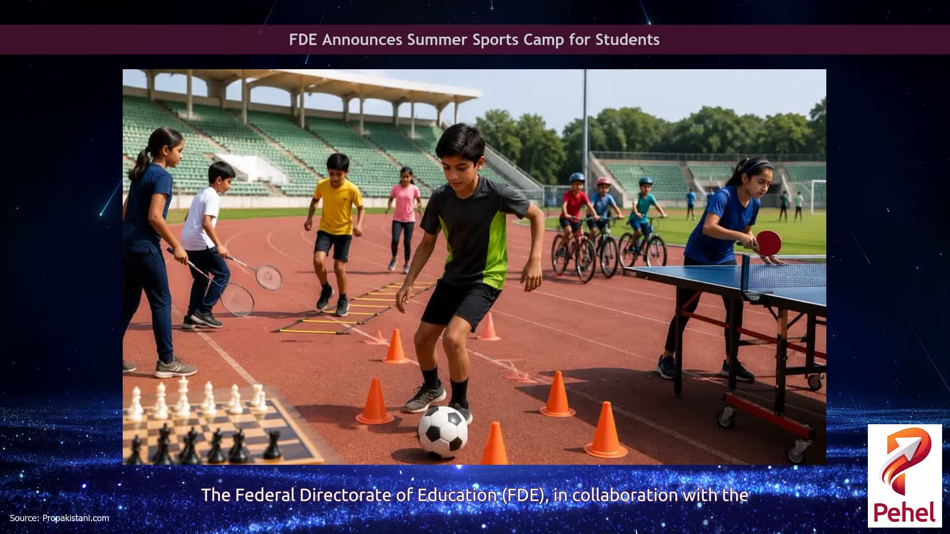 FDE Announces Summer Sports Camp for Students