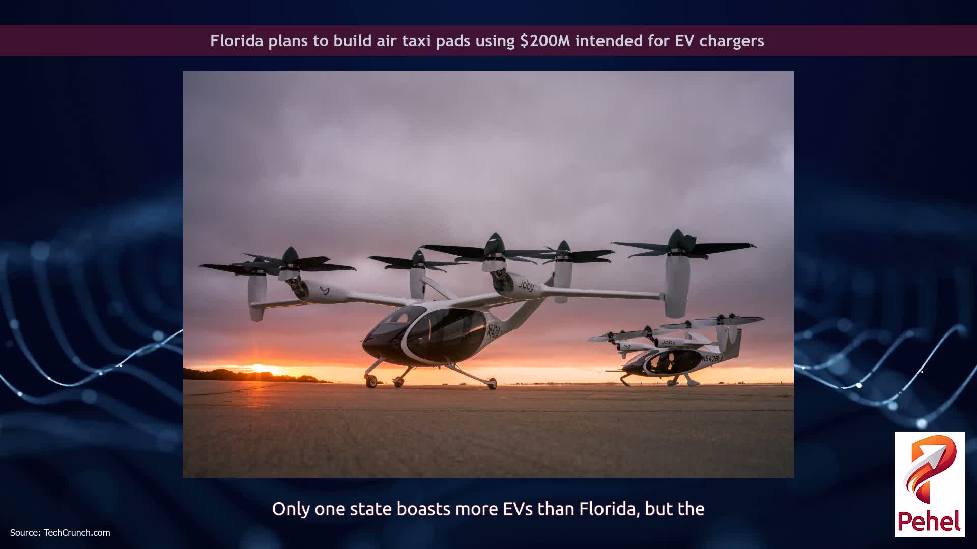 Florida plans to build air taxi pads using $200M intended for EV chargers