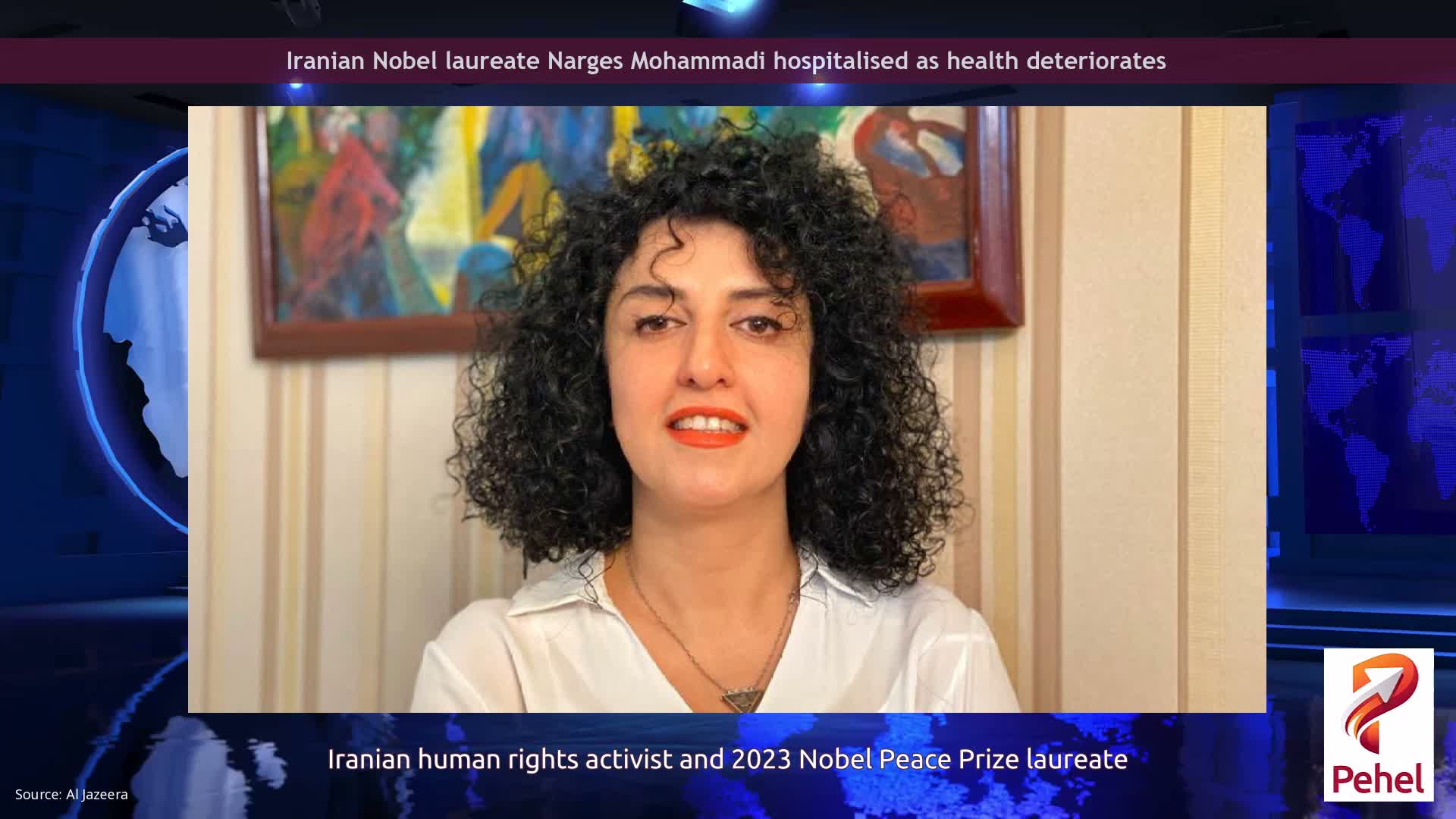 Iranian Nobel laureate Narges Mohammadi hospitalised as health deteriorates