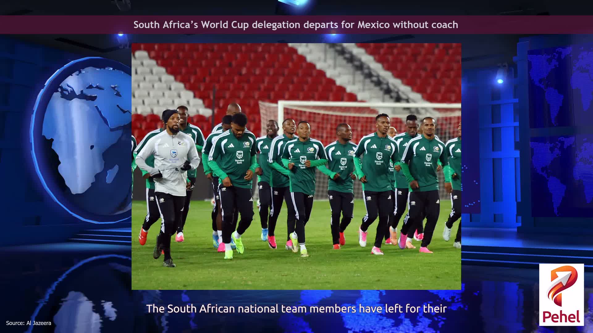 South Africa’s World Cup delegation departs for Mexico without coach