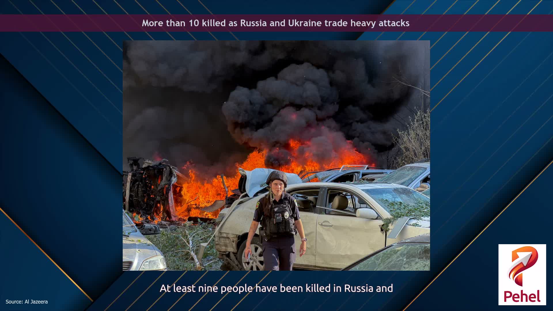 More than 10 killed as Russia and Ukraine trade heavy attacks