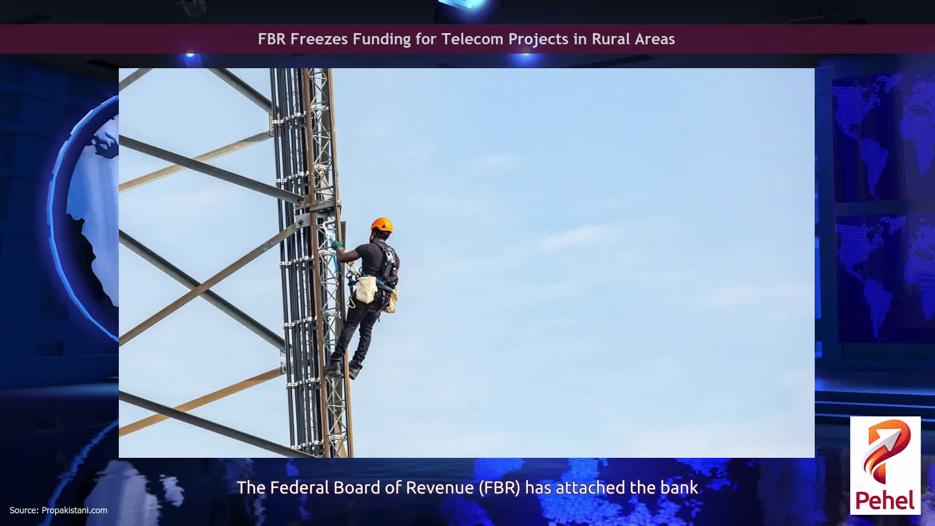 FBR Freezes Funding for Telecom Projects in Rural Areas