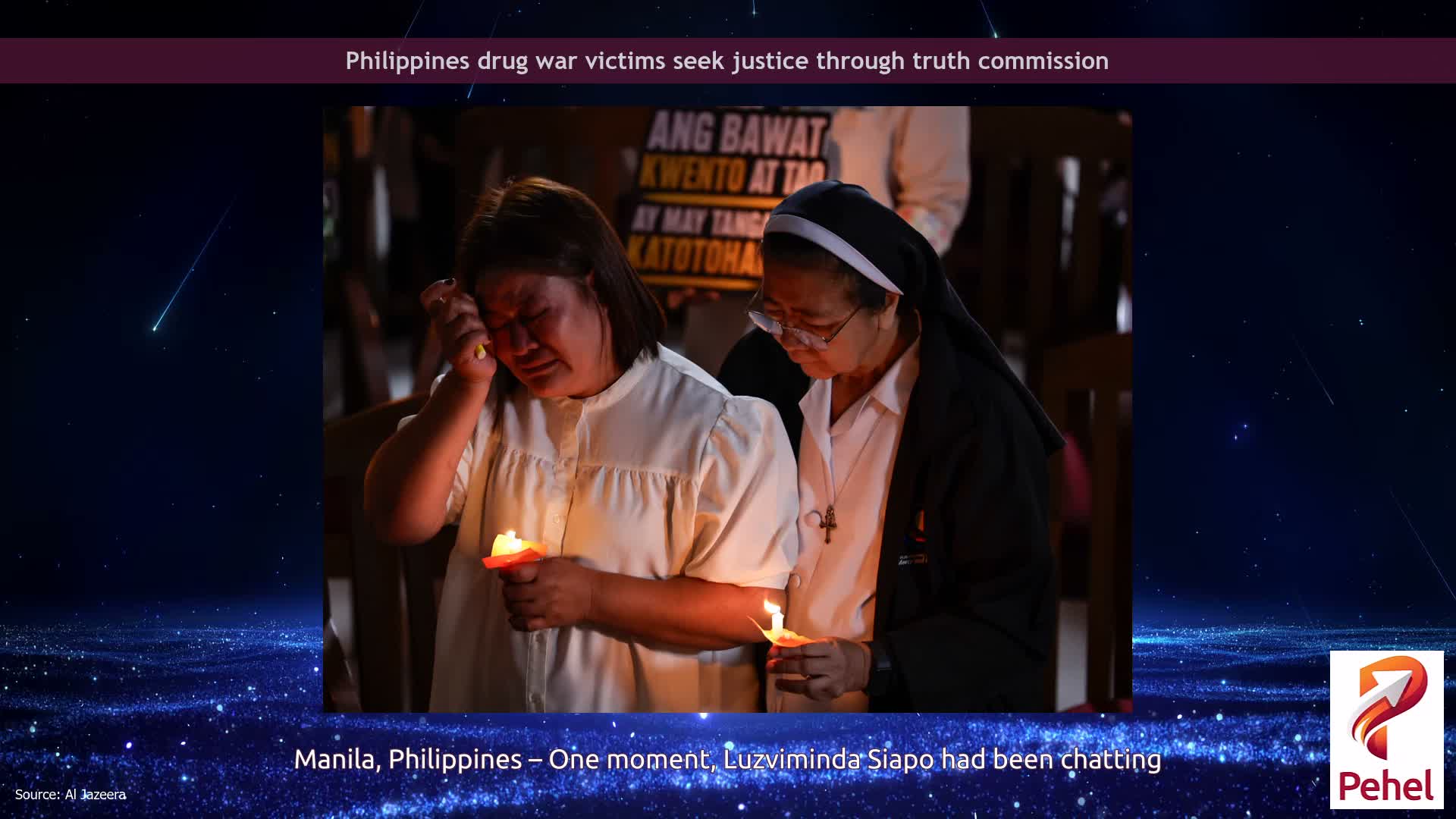 Philippines drug war victims seek justice through truth commission