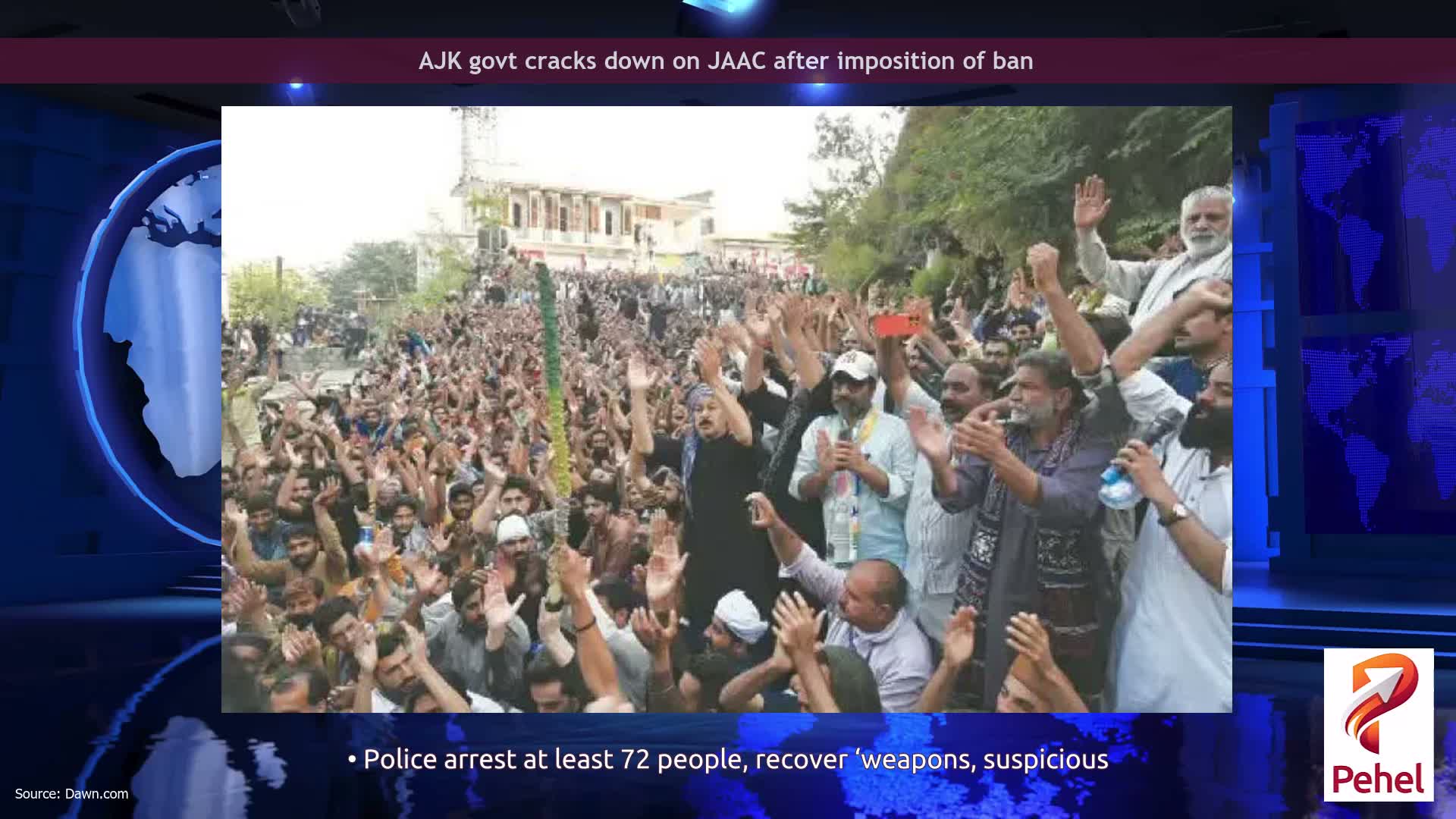 AJK govt cracks down on JAAC after imposition of ban