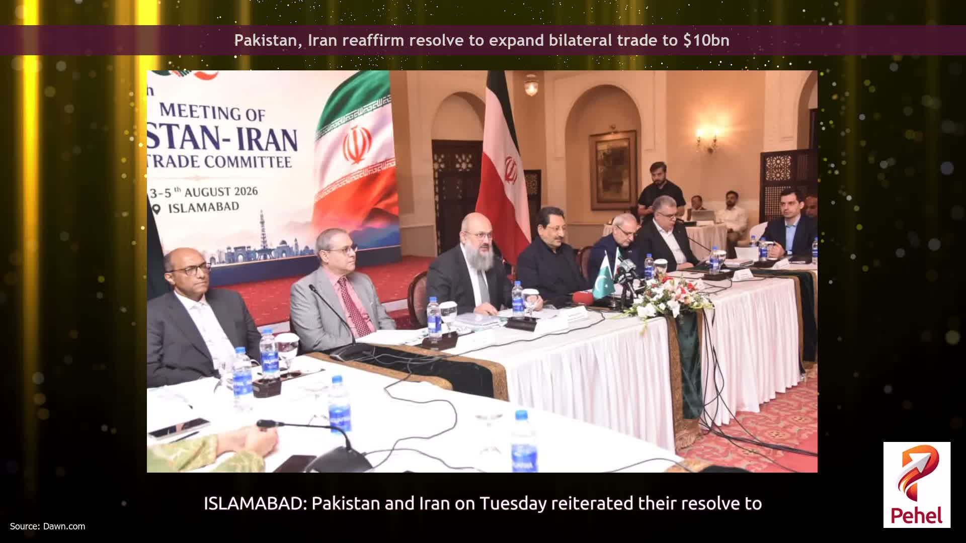 Pakistan, Iran reaffirm resolve to expand bilateral trade to $10bn