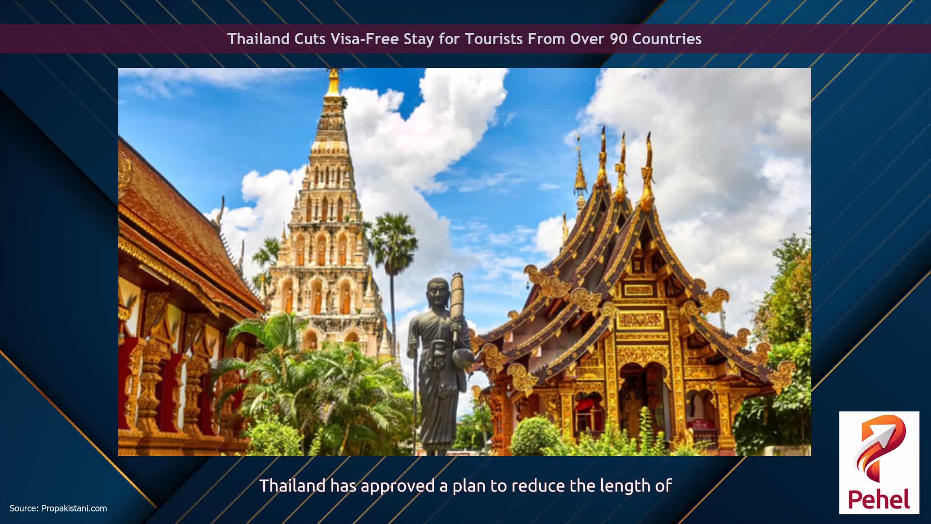 Thailand Cuts Visa-Free Stay for Tourists From Over 90 Countries