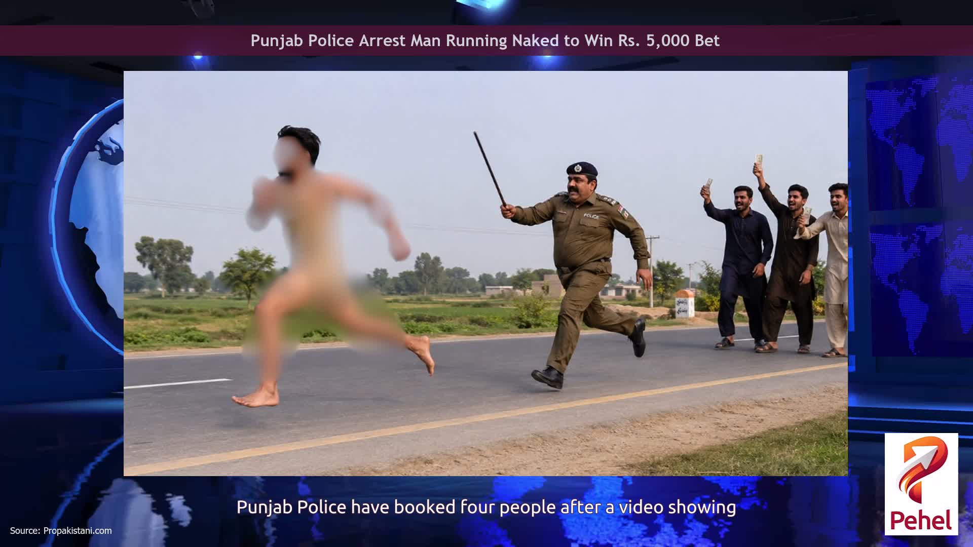 Punjab Police Arrest Man Running Naked to Win Rs. 5,000 Bet
