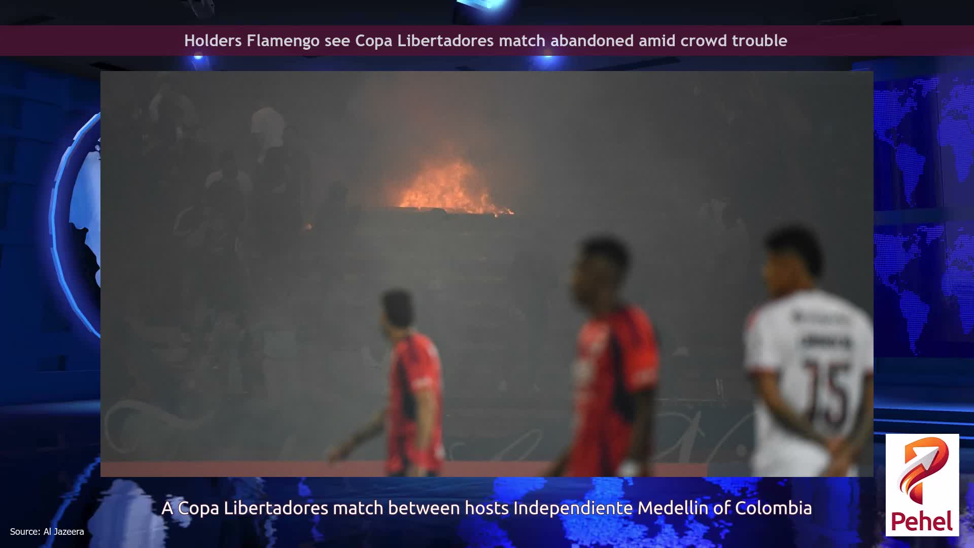 Holders Flamengo see Copa Libertadores match abandoned amid crowd trouble