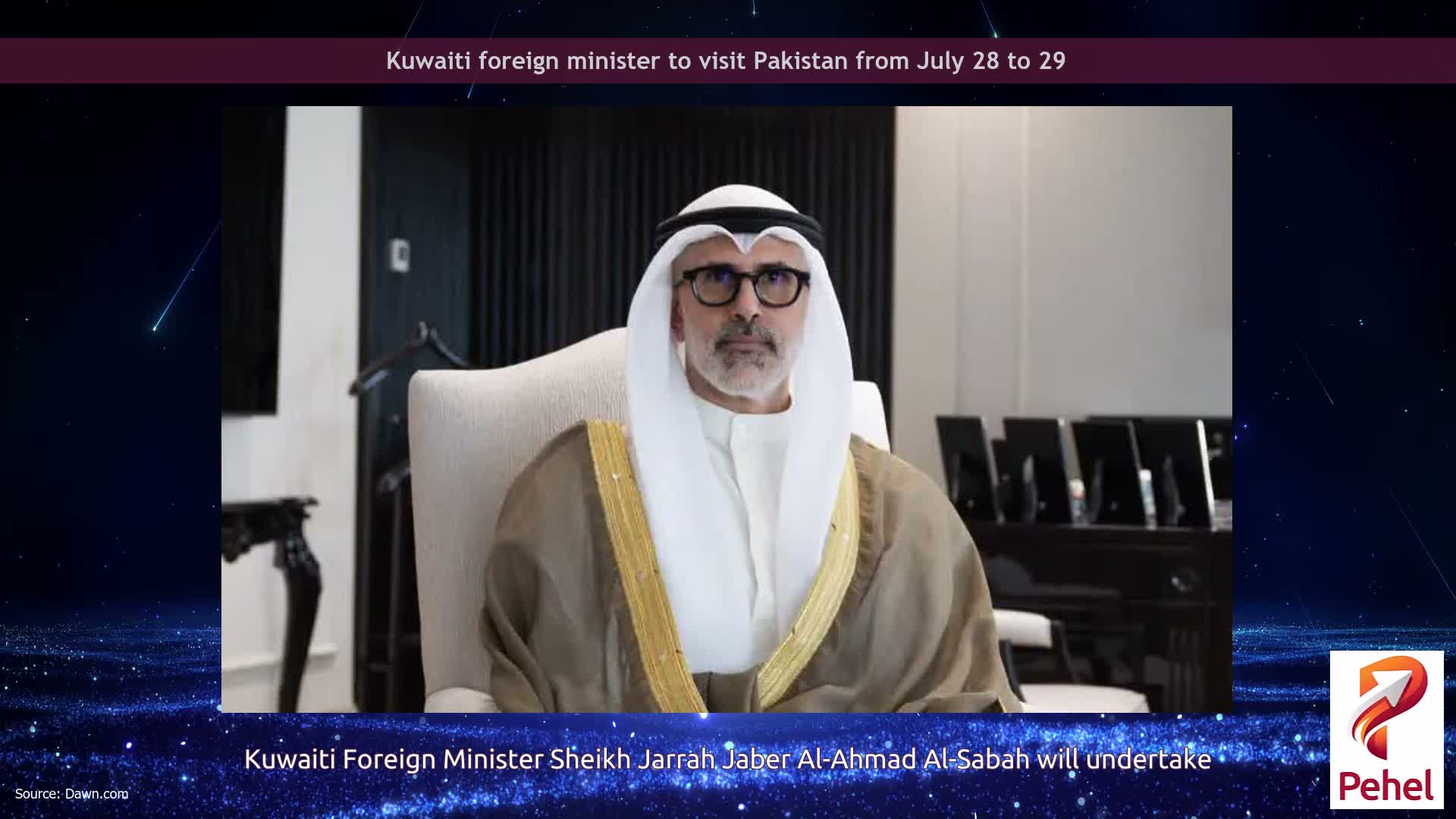 Kuwaiti foreign minister to visit Pakistan from July 28 to 29