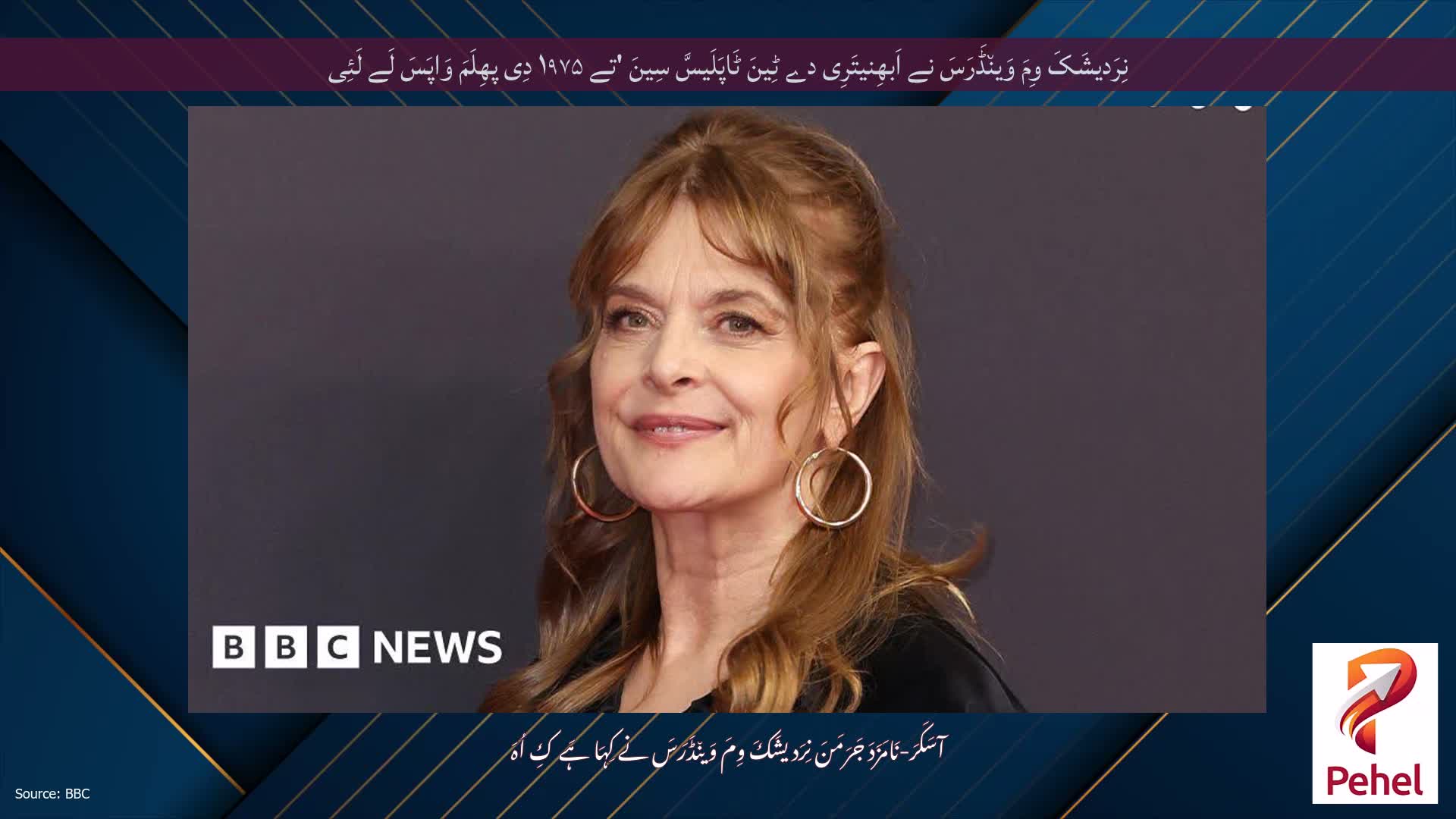 نِرَدیشَکَ وِمَ وَین٘ڈَرَسَ نے اَبھِنیتَرِی دے ٹِینَ ٹَاپَلَیسَّ سِینَ 'تے ۱۹۷۵ دِی پھِلَمَ وَاپَسَ لَے لَئِی