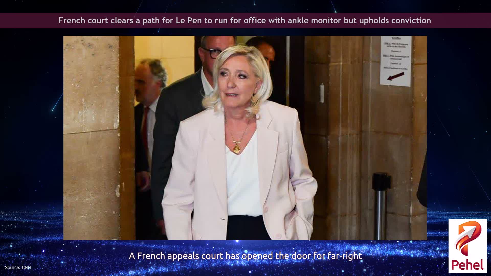 French court clears a path for Le Pen to run for office with ankle monitor but upholds conviction