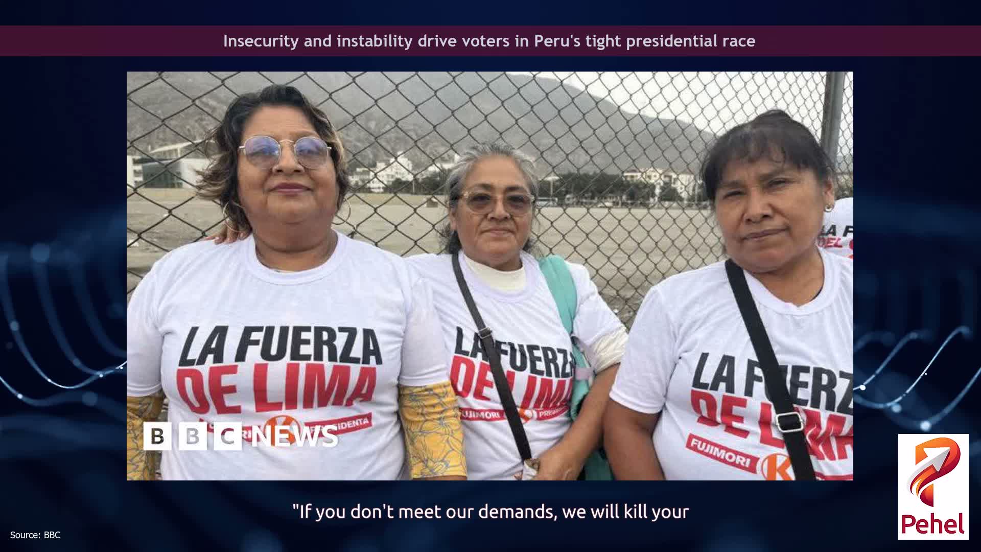 Insecurity and instability drive voters in Peru's tight presidential race