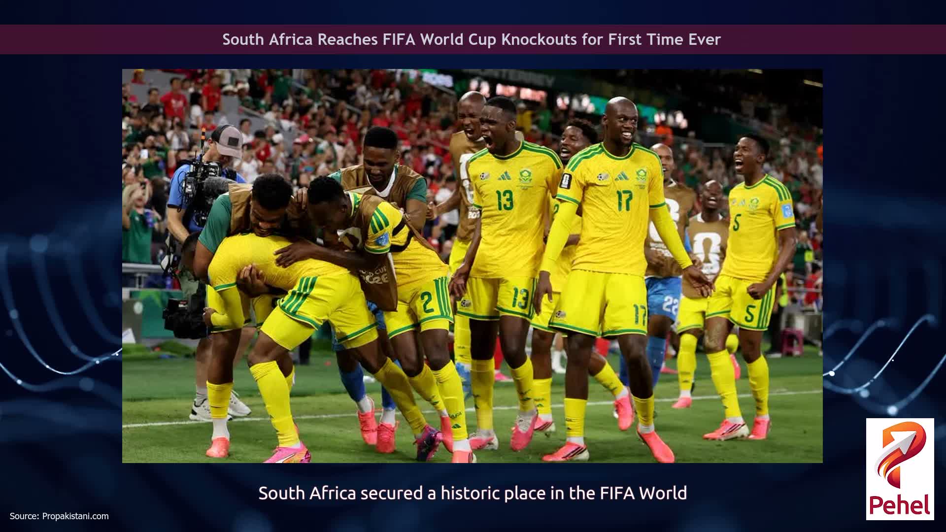 South Africa Reaches FIFA World Cup Knockouts for First Time Ever