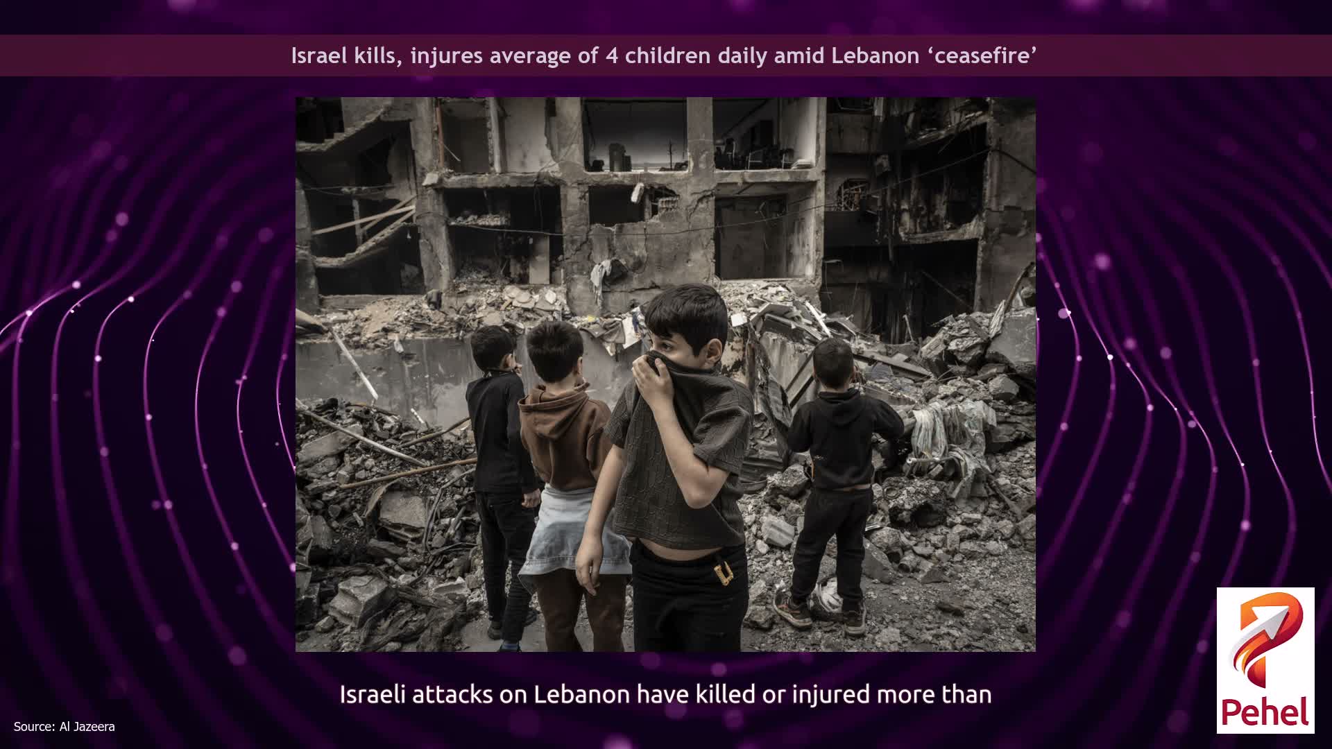Israel kills, injures average of 4 children daily amid Lebanon ‘ceasefire’