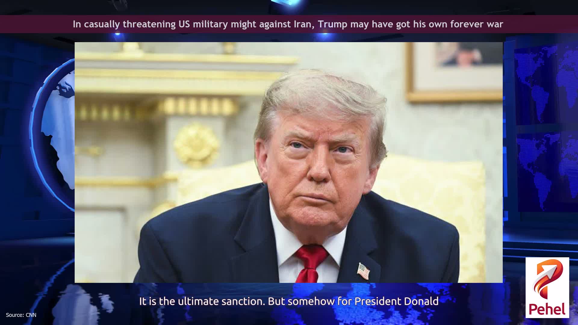 In casually threatening US military might against Iran, Trump may have got his own forever war