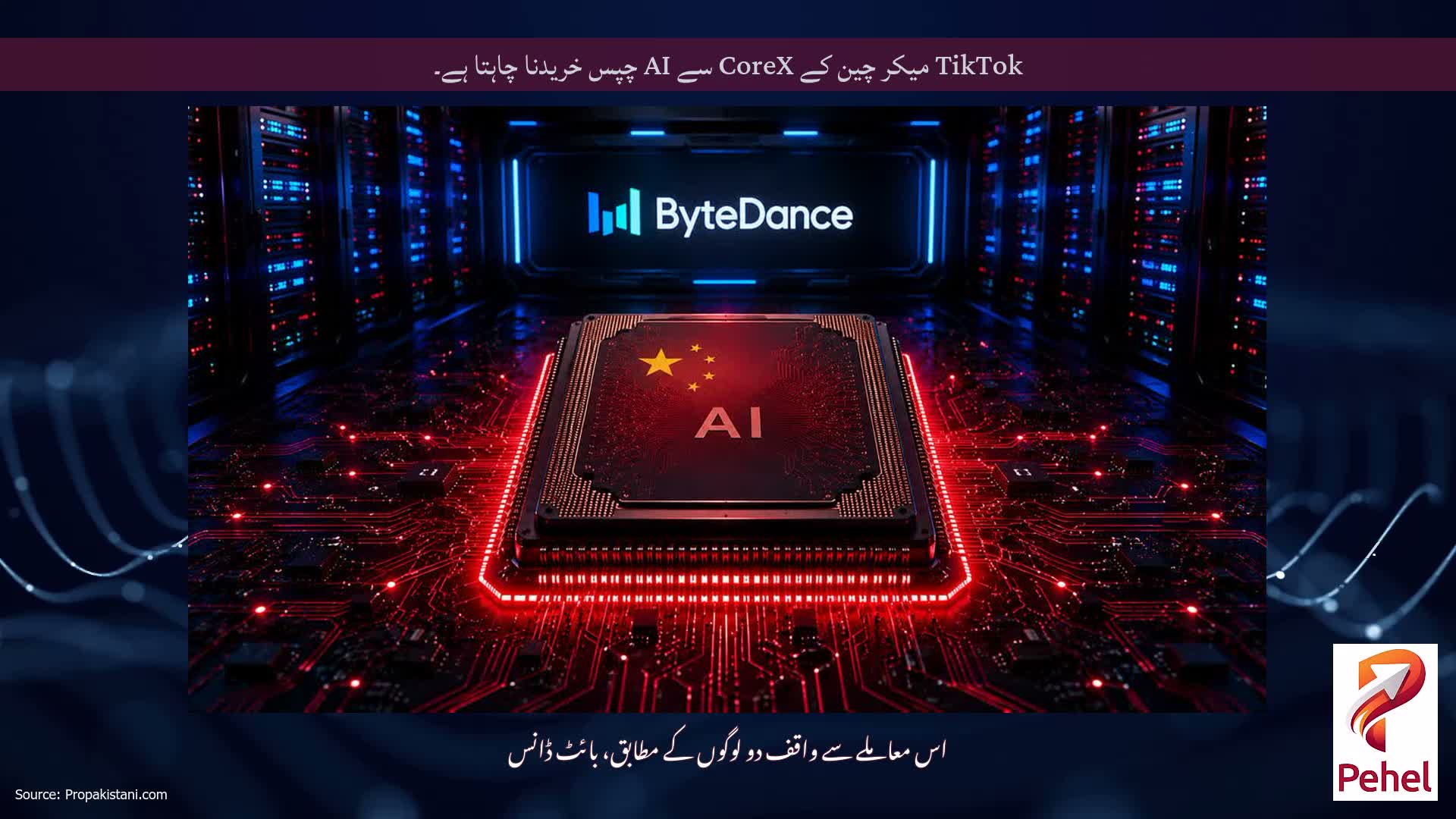 TikTok میکر چین کے CoreX سے AI چپس خریدنا چاہتا ہے۔