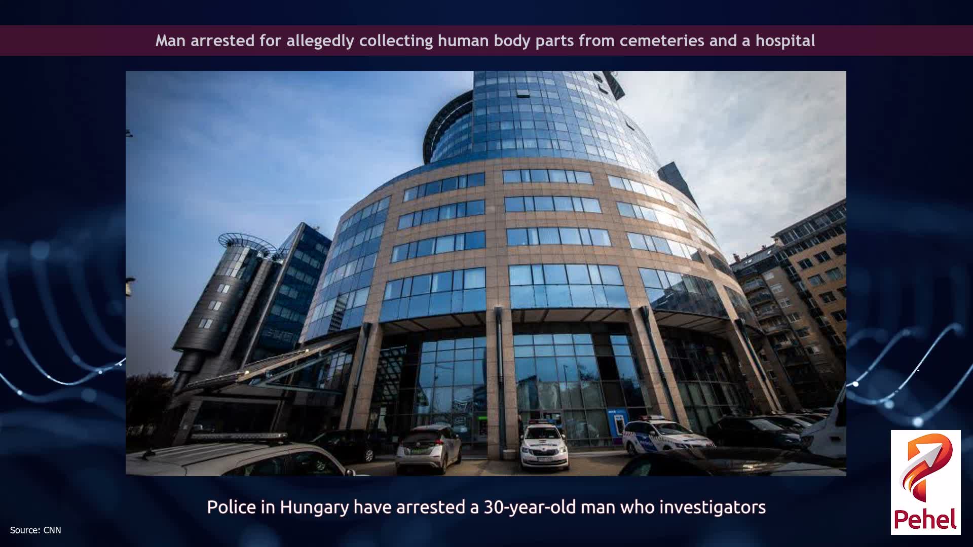 Man arrested for allegedly collecting human body parts from cemeteries and a hospital