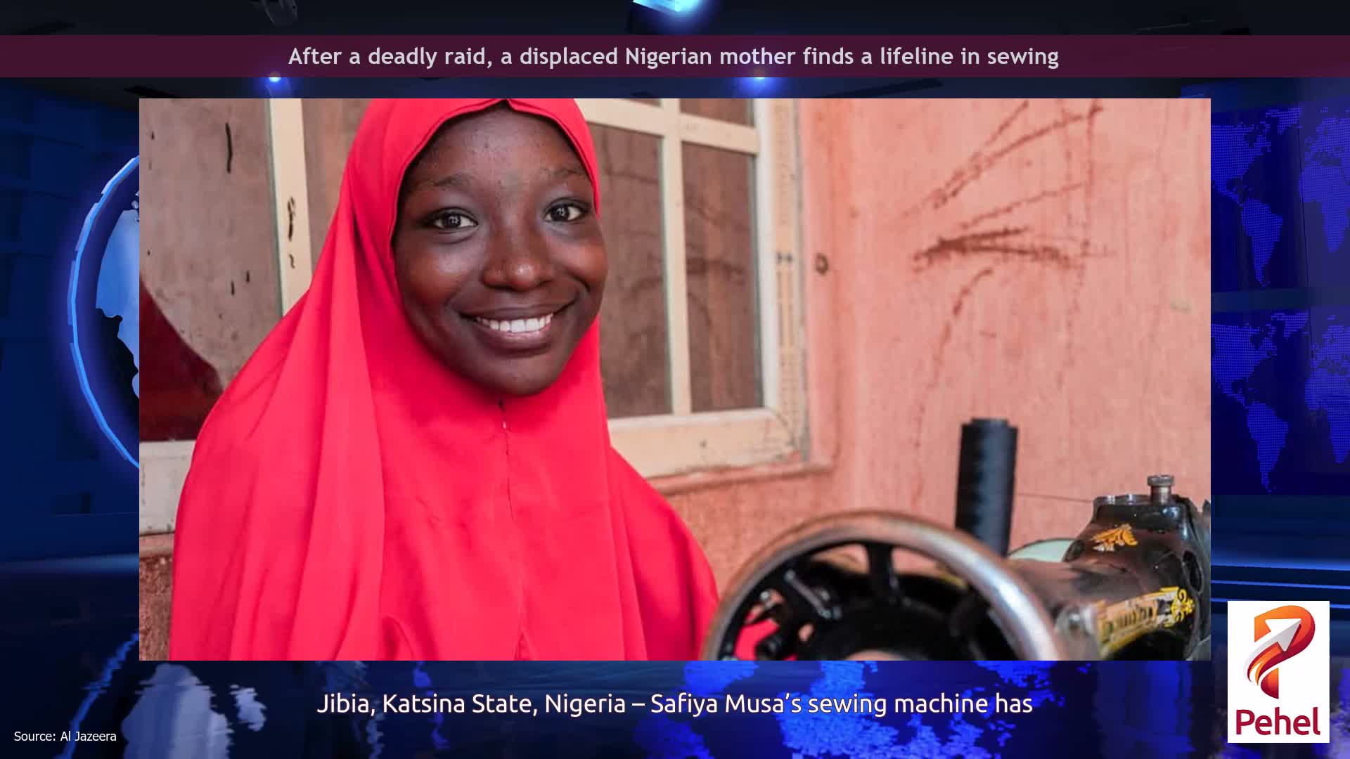 After a deadly raid, a displaced Nigerian mother finds a lifeline in sewing