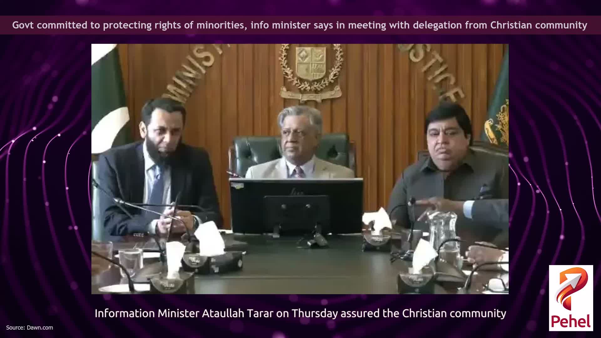 Govt committed to protecting rights of minorities, info minister says in meeting with delegation from Christian community
