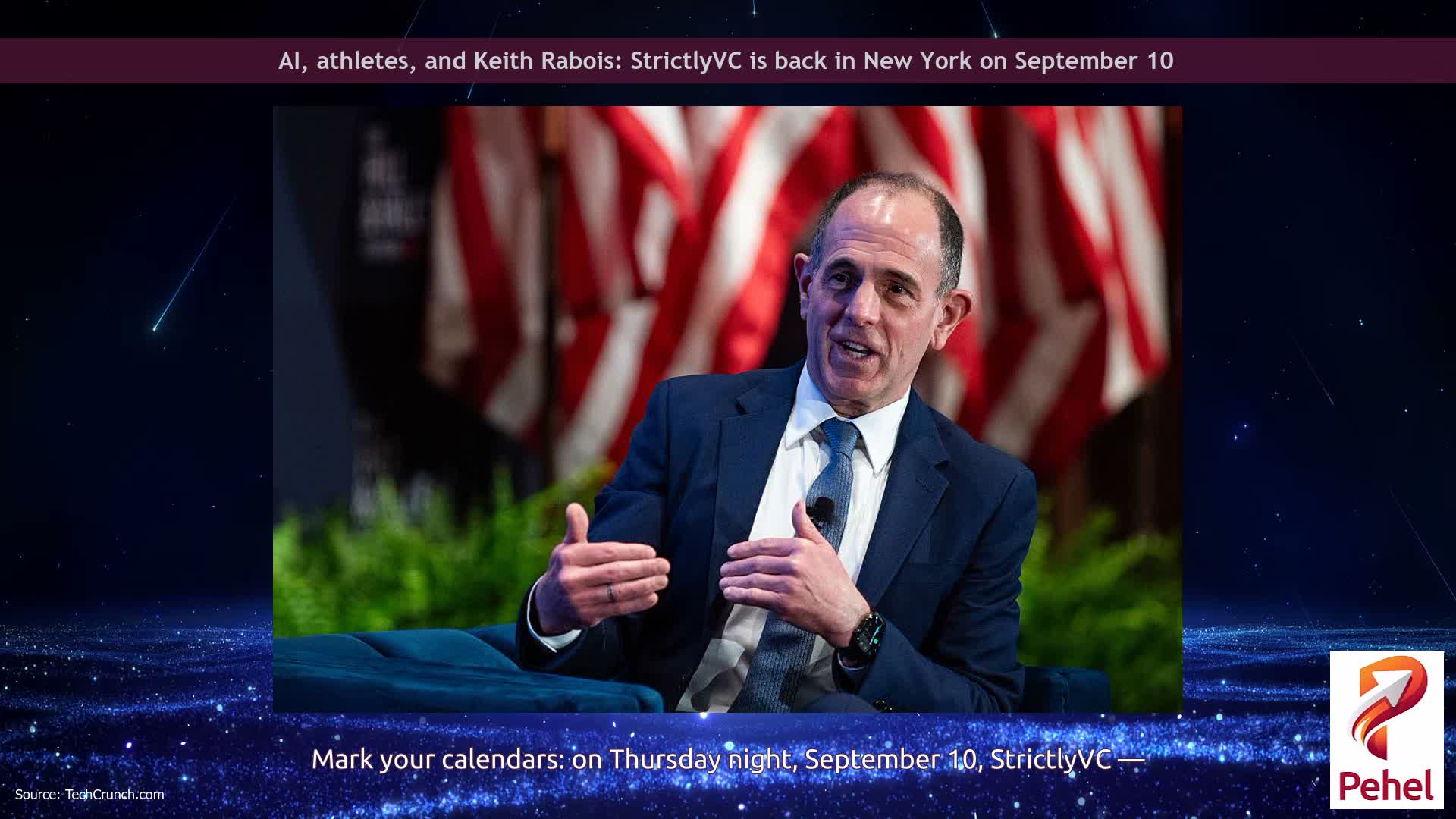 AI, athletes, and Keith Rabois: StrictlyVC is back in New York on September 10