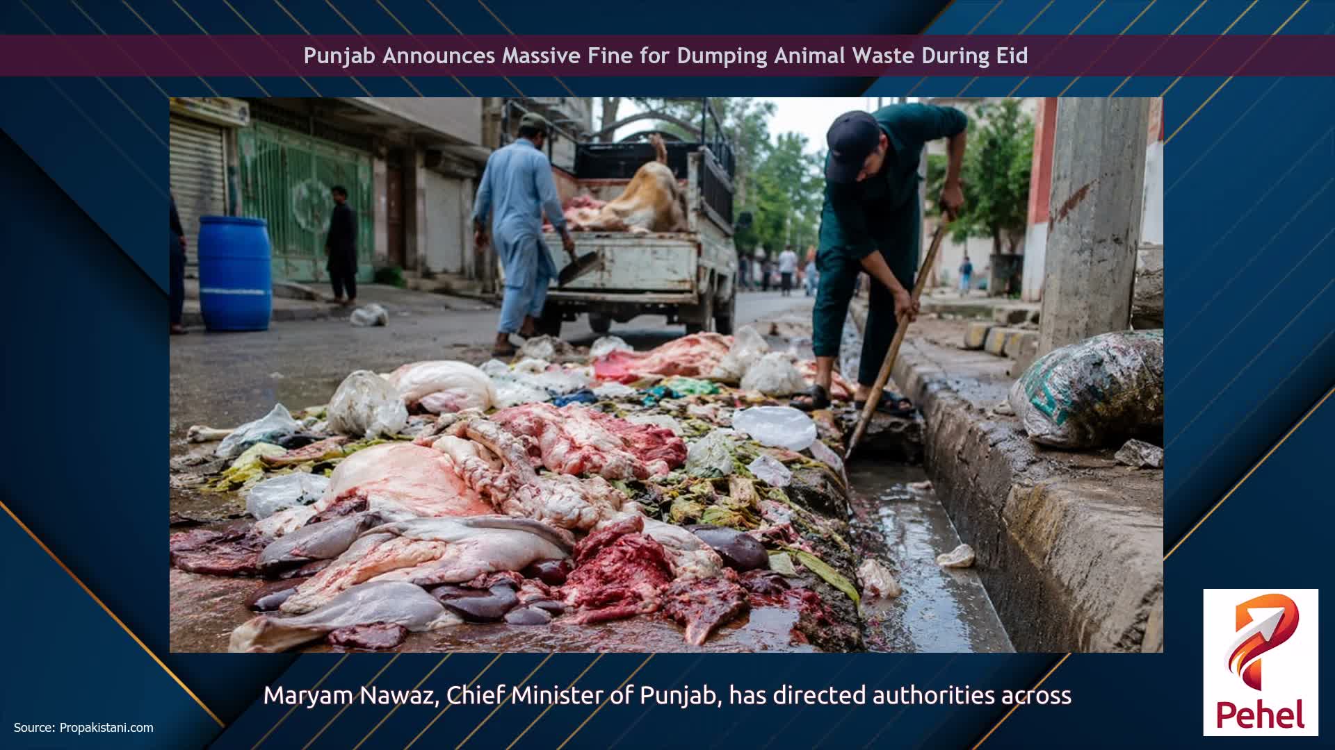 Punjab Announces Massive Fine for Dumping Animal Waste During Eid