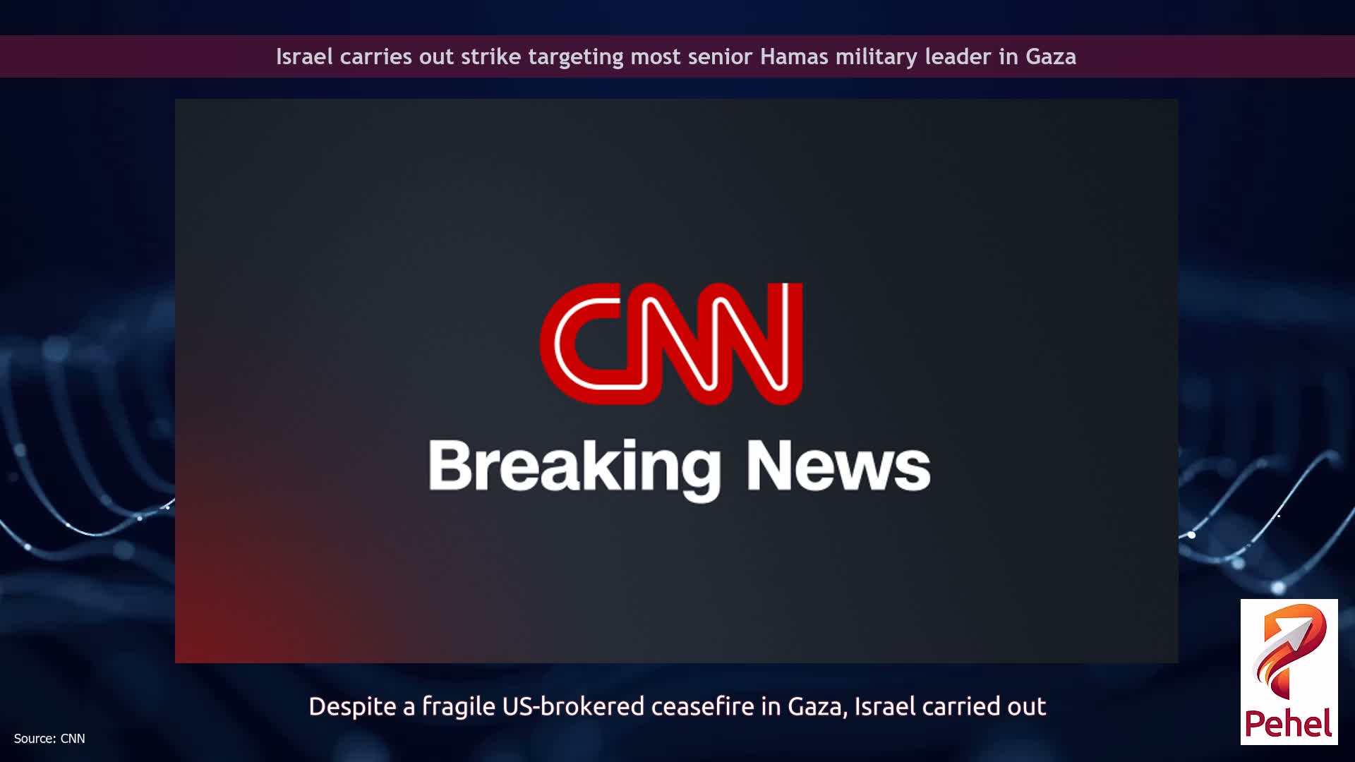 Israel carries out strike targeting most senior Hamas military leader in Gaza