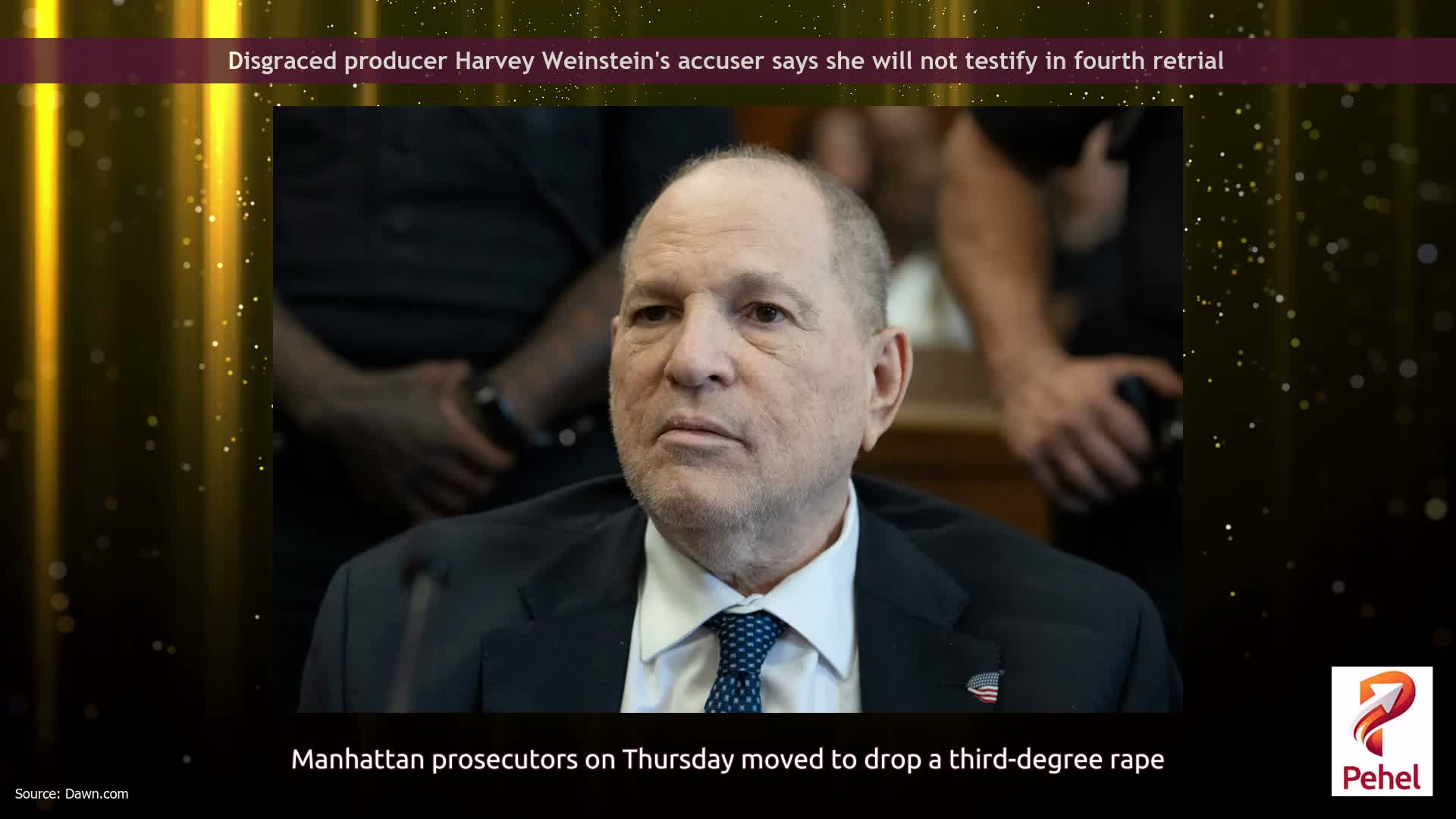 Disgraced producer Harvey Weinstein's accuser says she will not testify in fourth retrial