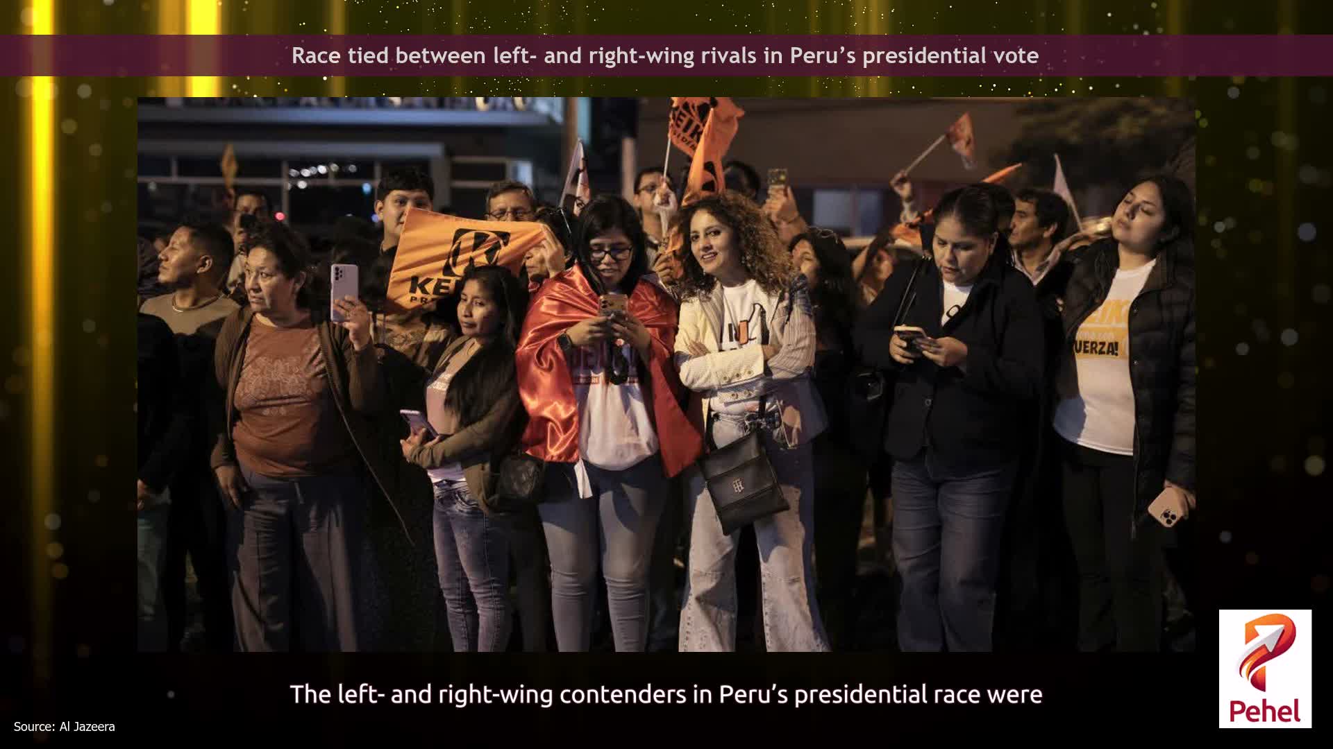 Race tied between left- and right-wing rivals in Peru’s presidential vote
