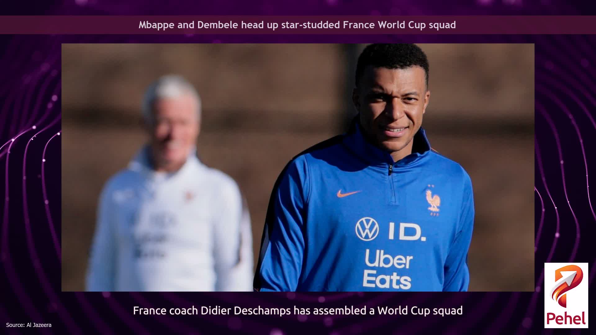 Mbappe and Dembele head up star-studded France World Cup squad