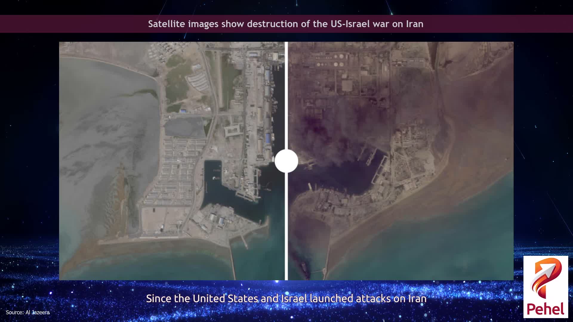 Satellite images show destruction of the US-Israel war on Iran