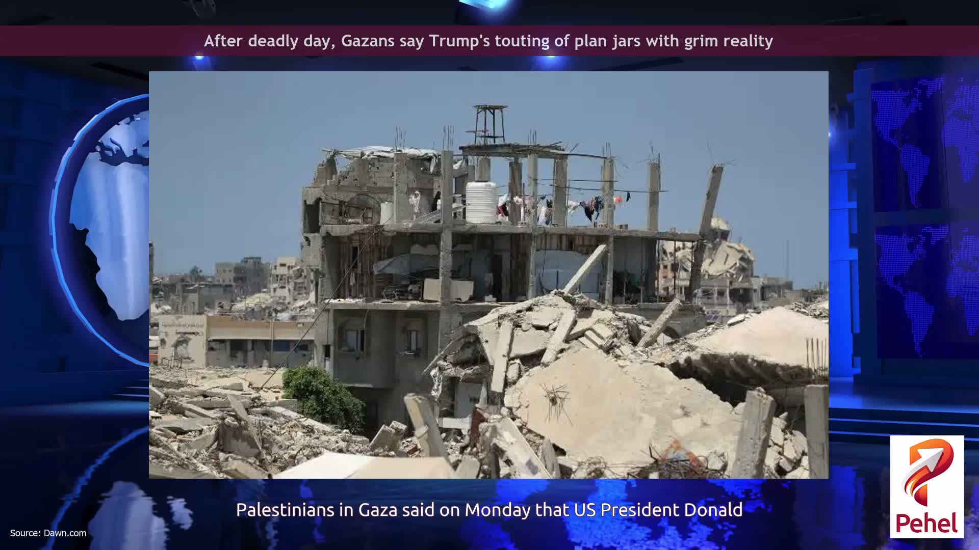 After deadly day, Gazans say Trump's touting of plan jars with grim reality