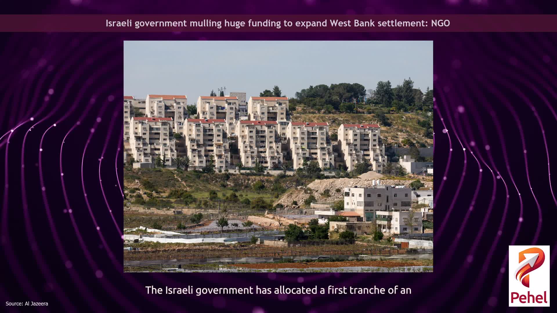 Israeli government mulling huge funding to expand West Bank settlement: NGO