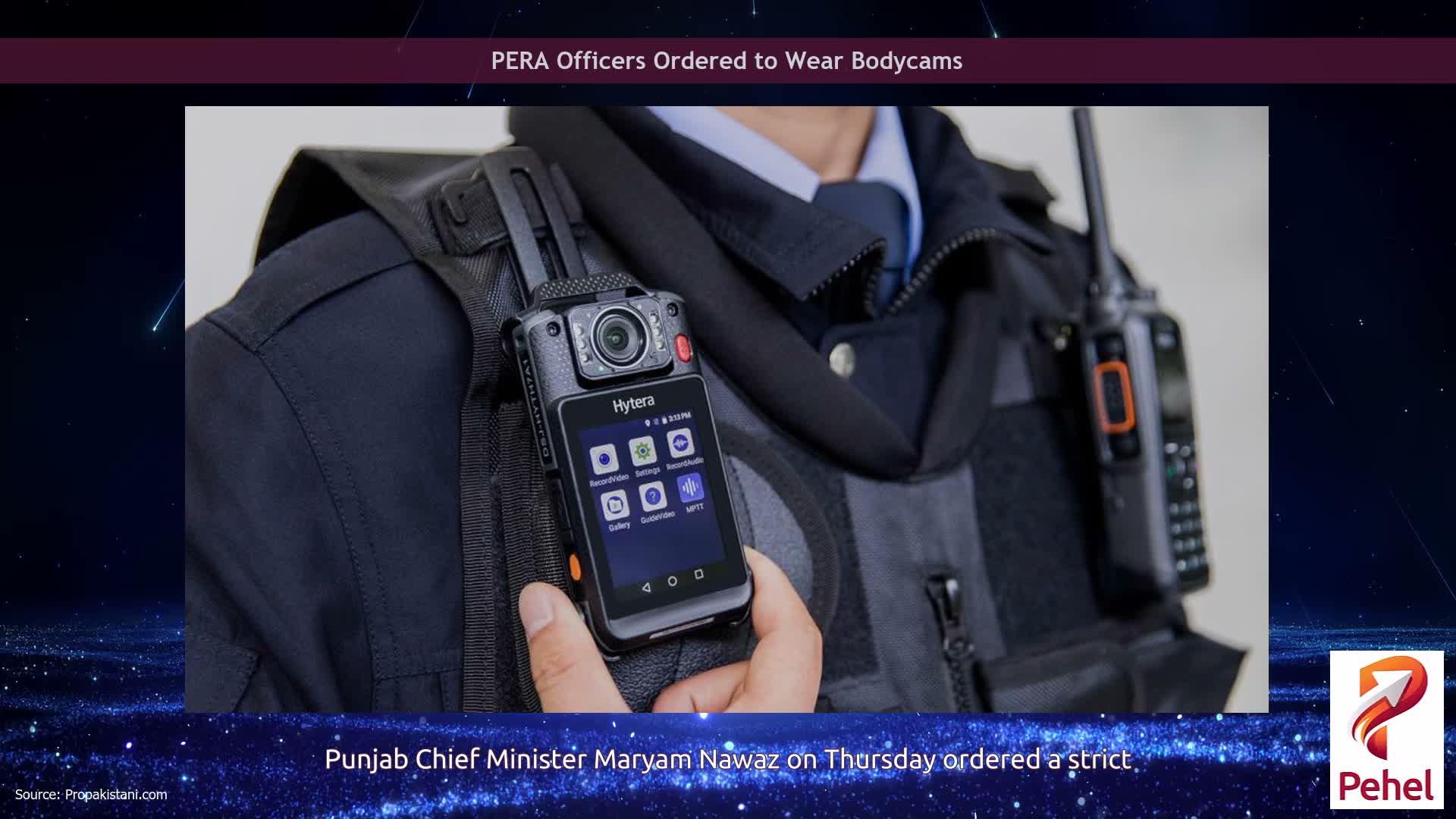 PERA Officers Ordered to Wear Bodycams