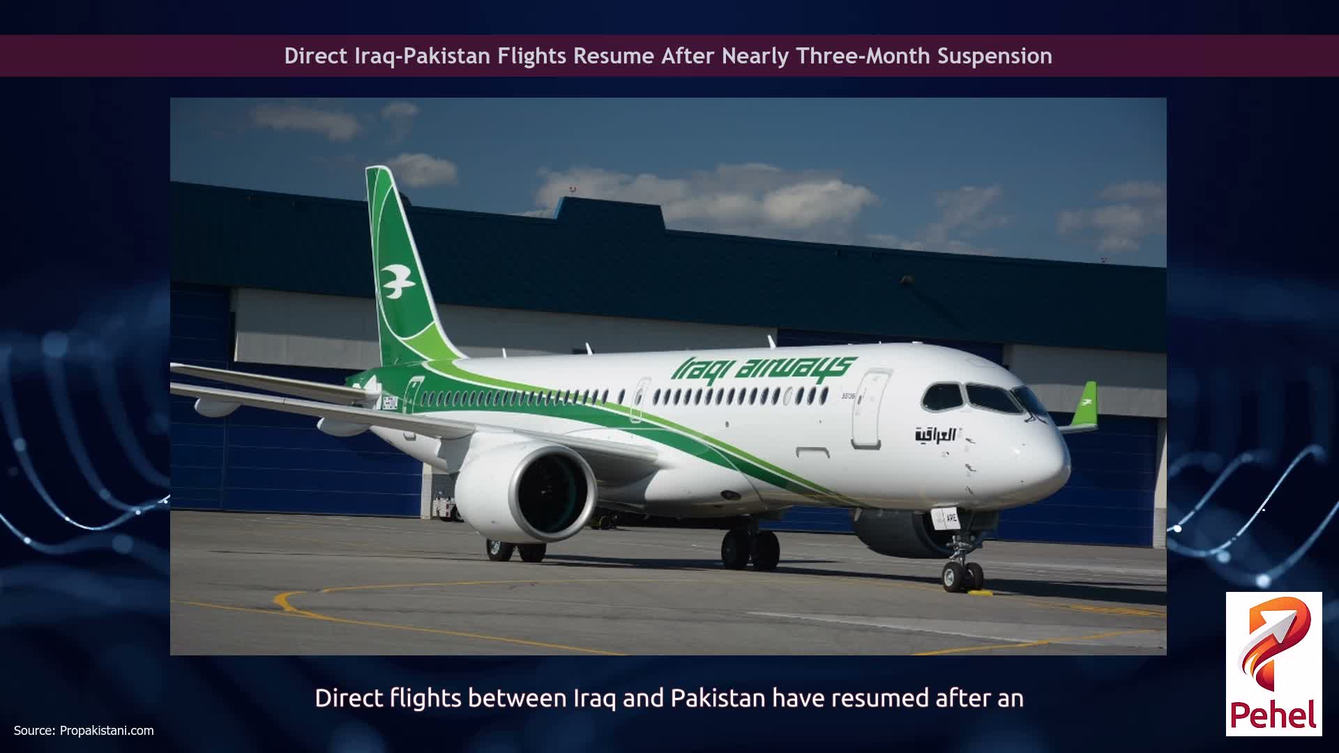 Direct Iraq-Pakistan Flights Resume After Nearly Three-Month Suspension
