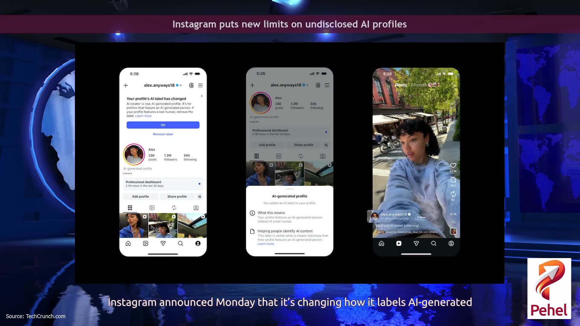 Instagram puts new limits on undisclosed AI profiles