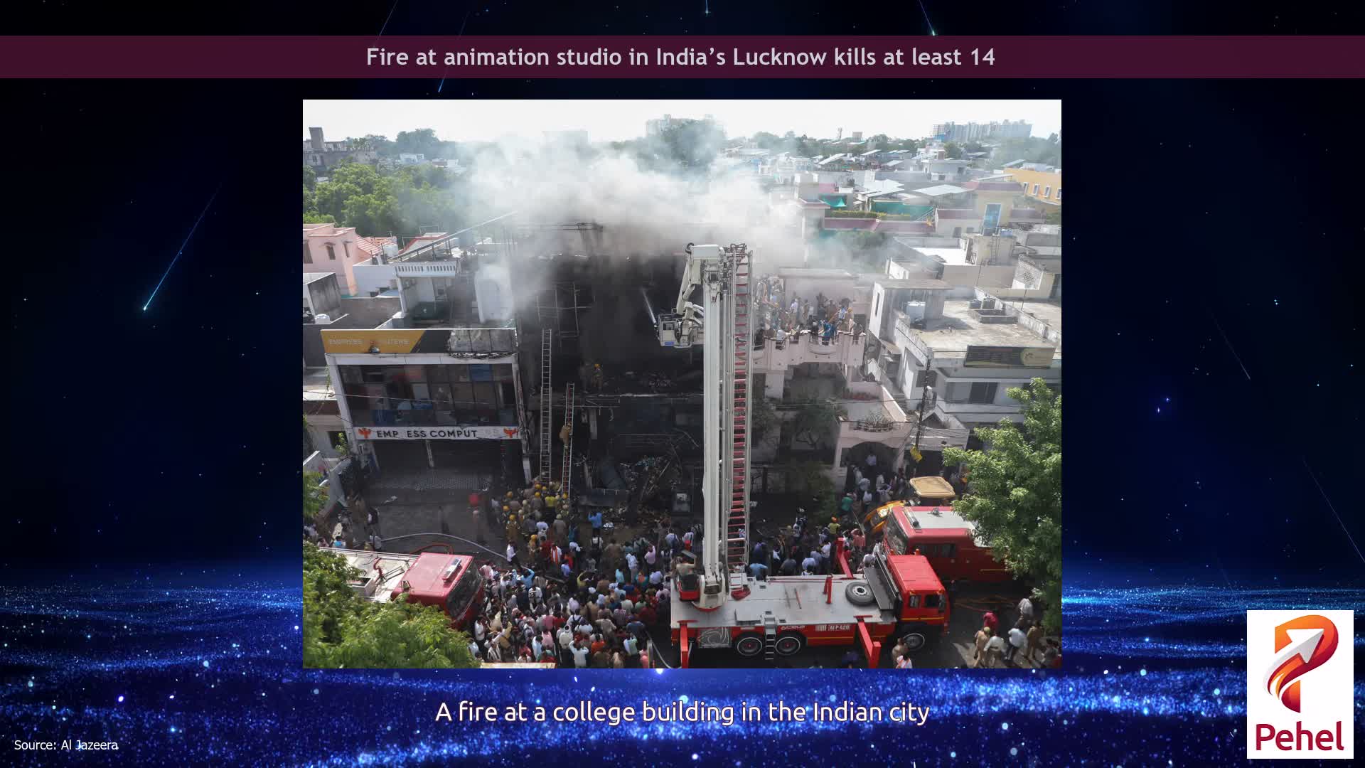 Fire at animation studio in India’s Lucknow kills at least 14