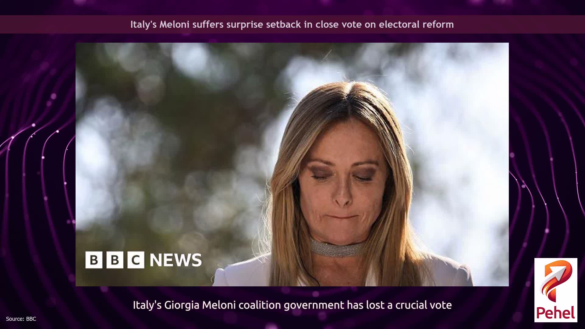 Italy's Meloni suffers surprise setback in close vote on electoral reform