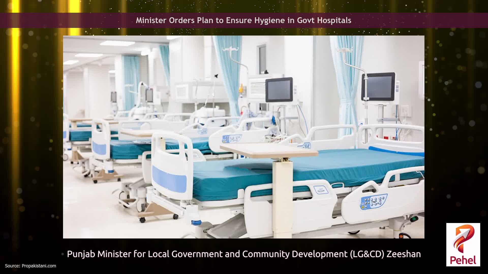 Minister Orders Plan to Ensure Hygiene in Govt Hospitals
