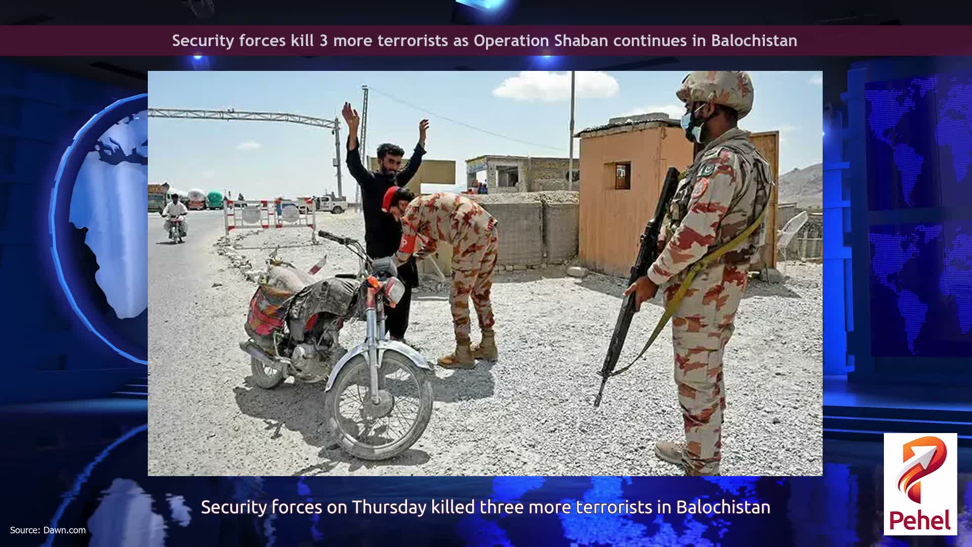 Security forces kill 3 more terrorists as Operation Shaban continues in Balochistan