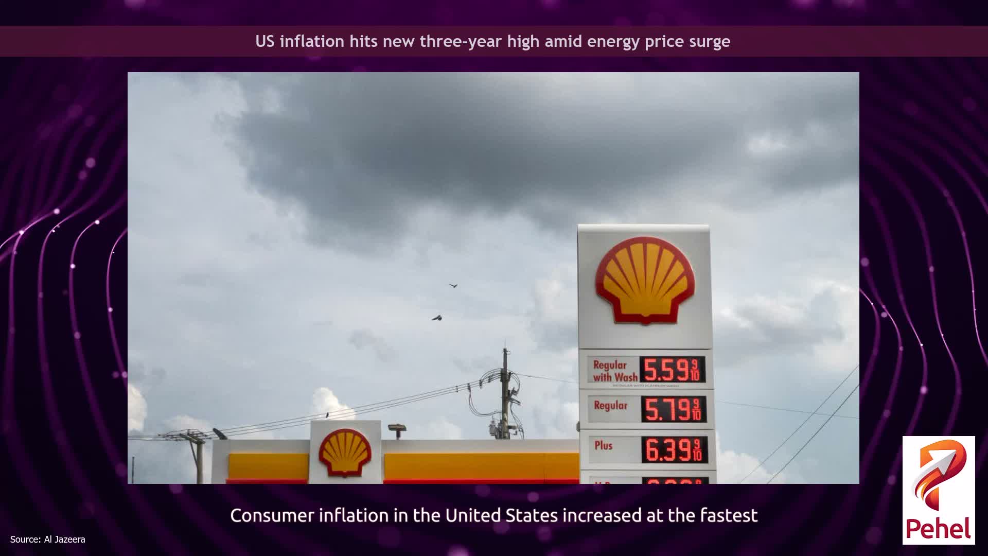 US inflation hits new three-year high amid energy price surge