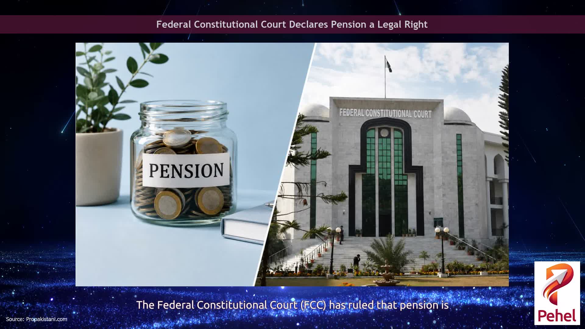 Federal Constitutional Court Declares Pension a Legal Right