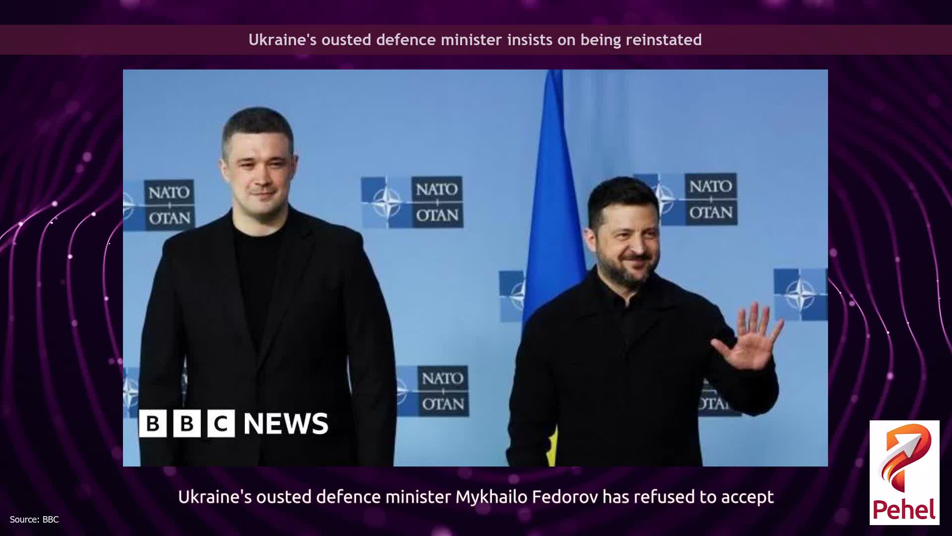Ukraine's ousted defence minister insists on being reinstated