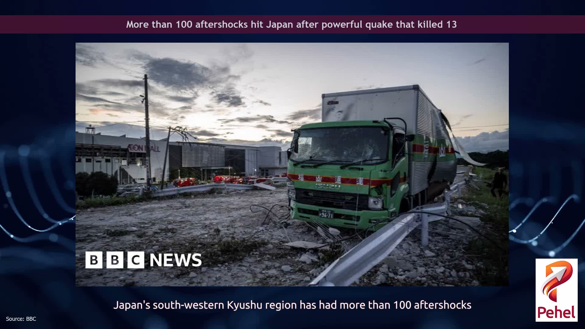 More than 100 aftershocks hit Japan after powerful quake that killed 13