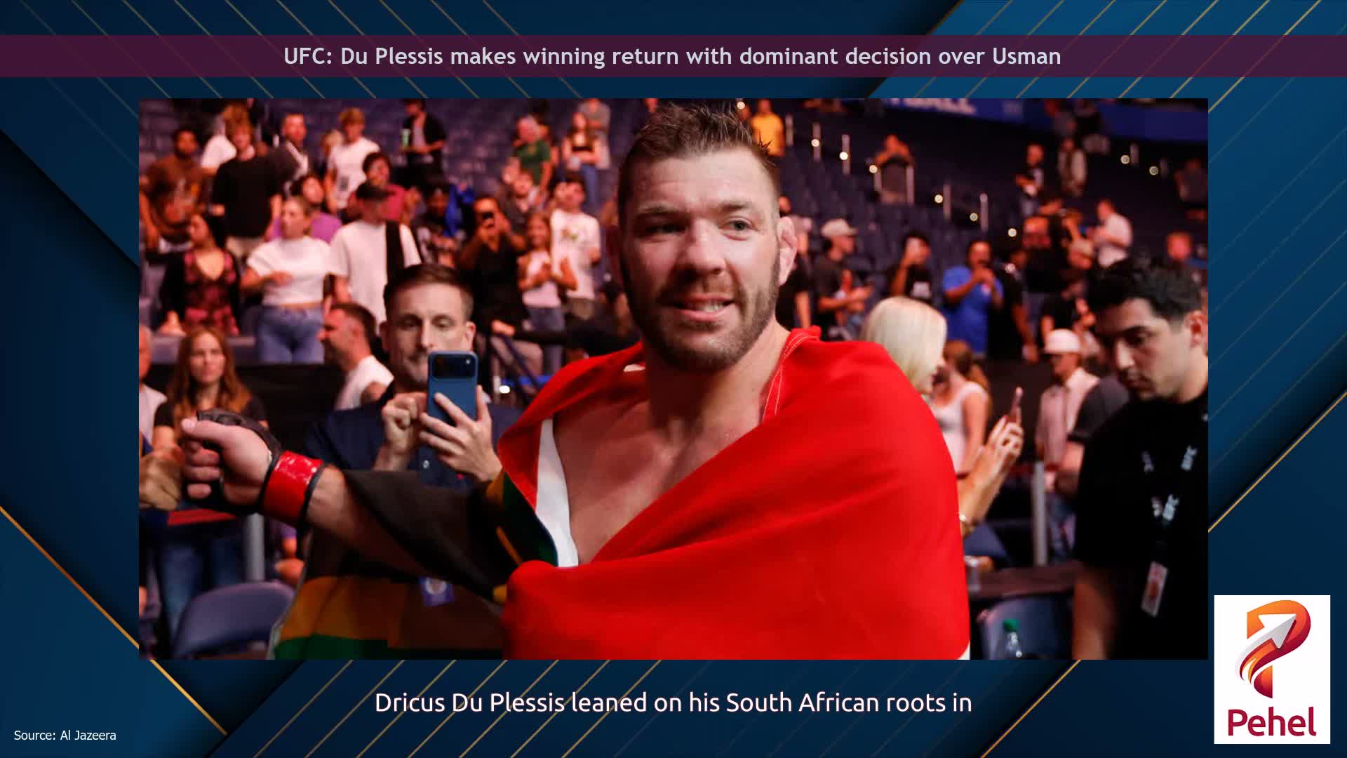 UFC: Du Plessis makes winning return with dominant decision over Usman